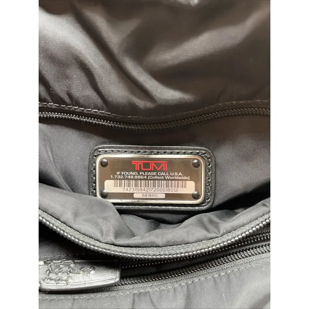 Tumi Laredo Dillon Backpack Vintage Discontinued Black Luxury Nappa Leather RARE